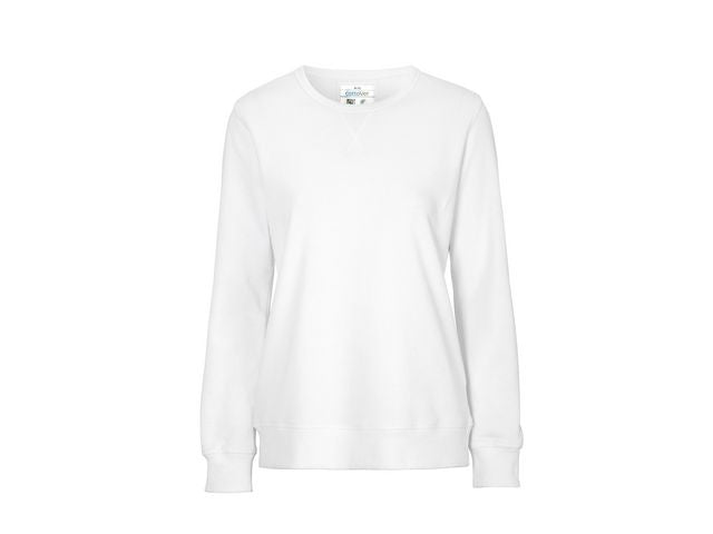 Sweatshirt Crew Neck dam GOTS vit L Primmeshiper
