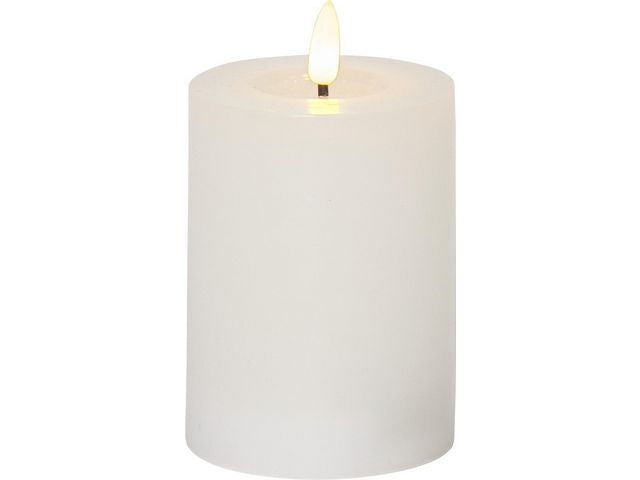 Blockljus STAR T Flamme LED 12,5cm beige Primmeshiper