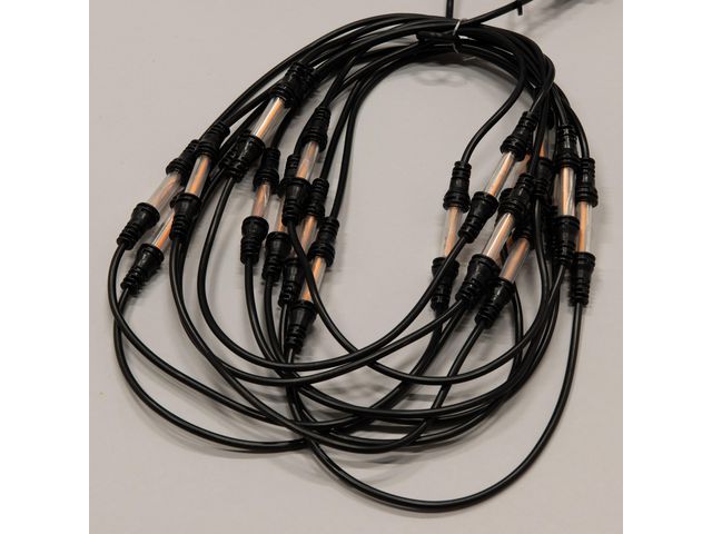 Ljusslinga 30 amber LED 9,57m svart - Primmeshiper