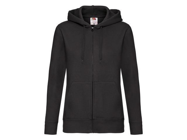Zip Hoodie FRUIT dam svart XL - Primmeshiper