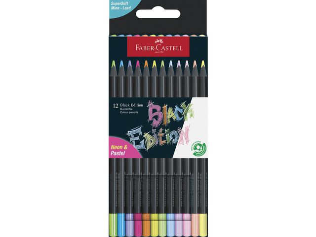 Färgpenna Black Edition Neon 12/fp - Primmeshiper