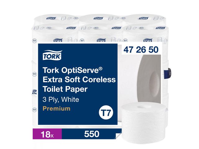 Toalettpapper TORK Pre T7 3-lag 18/krt - Primmeshiper