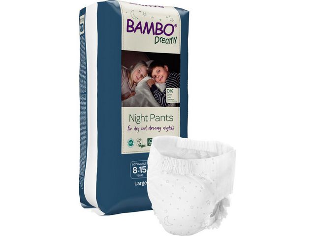Blöja BAMBO Night Pants L 35-50kg 10/fp - Primmeshiper