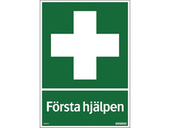 Skylt Första hjälpen 210x297mm - Primmeshiper