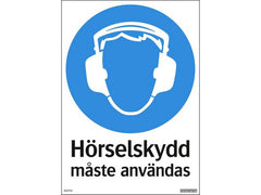 Skylt Hörselskydd 210x297mm - Primmeshiper