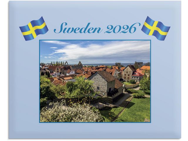 Väggkalender Sweden med kuvert 2026 Primmeshiper