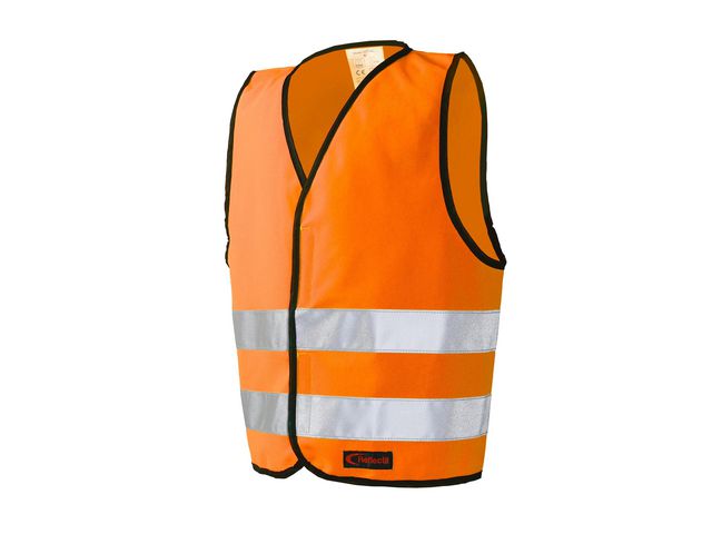 Reflexväst med Kardborre L orange Primmeshiper