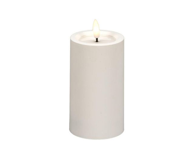 Blockljus KONSTSMIDE LED timer vit 12cm