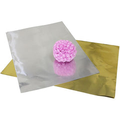 Metallikartonkia 50x35cm hopea 5/kpl