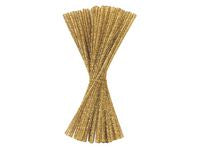 Piprensare glitter 30cm guld 100/fp - Primmeshiper