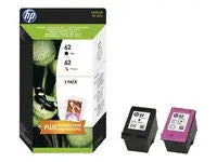 Bläckpatron HP N9J71AE 62 bk/cl 2/fp Primmeshiper