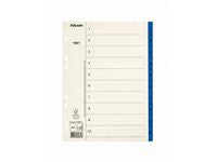 Pappregister Servo A4 1-10 blå flik - Primmeshiper