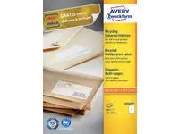 Etikett AVERY 100% återv 210x297 100/fp - Primmeshiper