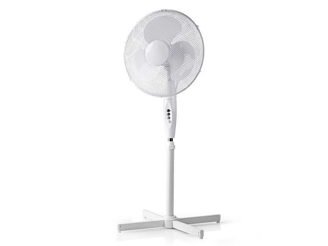Stativfläkt NEDIS 40 cm 45W plast vit - Primmeshiper