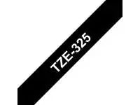 Tape BROTHER TZE325 9mm vit på svart Primmeshiper