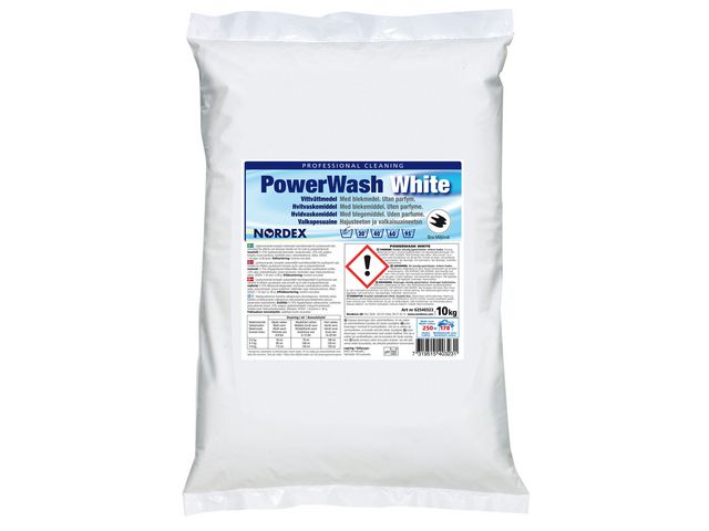 Tvättmedel NORDEX PowerWash White 10kg - Primmeshiper