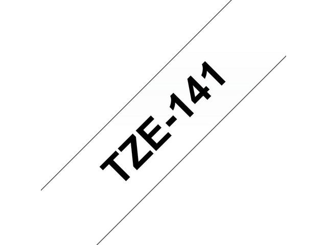 Tape BROTHER TZE141 18mm svart på klar - Primmeshiper