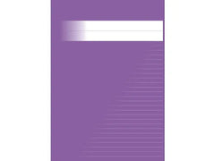 Skrivhäfte A4 linjerat 8,5mm lila - Primmeshiper