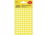 Färgkodningsprick AVERY Ø8mm gul 416/fp - Primmeshiper