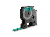 Tape DYMO D1 12mm svart på grön - Primmeshiper