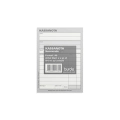 Kassanota A6 numrerade 2 x 50 blad Primmeshiper
