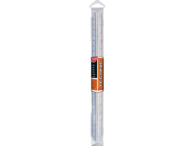 Skallinjal MAPED skalor 1:20-1:125 30cm - Primmeshiper