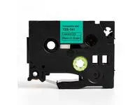 Tape 18mm TZe-741 svart på grön - Primmeshiper