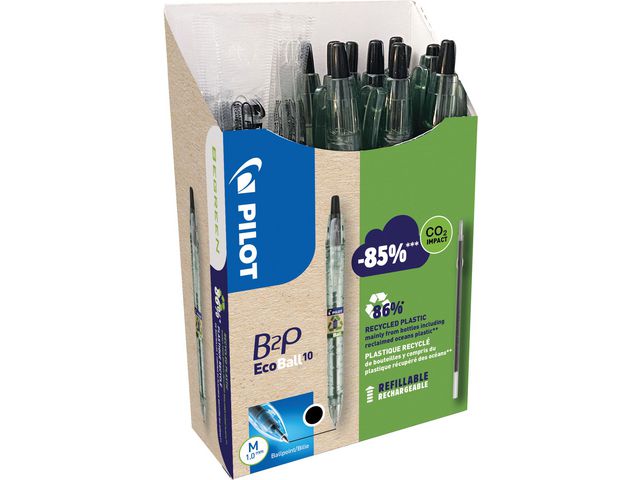 Kulpenna PILOT Ecoball 1mm svar 10+10/fp - Primmeshiper