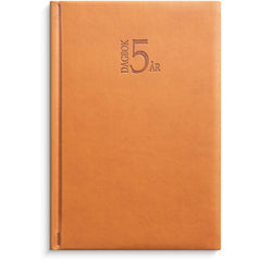 5-årsdagbok konstläder cognac-1055