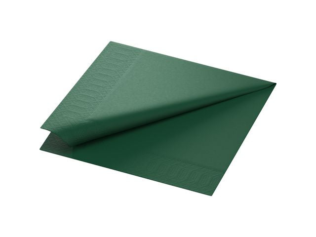 Servett 3-lags 40x40cm mörkgrön 125/fp - Primmeshiper