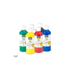 Tekstiiliväri 250ml x 6 väriä 6/kpl