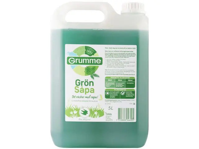 Såpa GRUMME Grönsåpa 5L - Primmeshiper