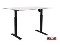 Bord SUN-FLEX II höj/sänk 140x80 sva/vit - Primmeshiper