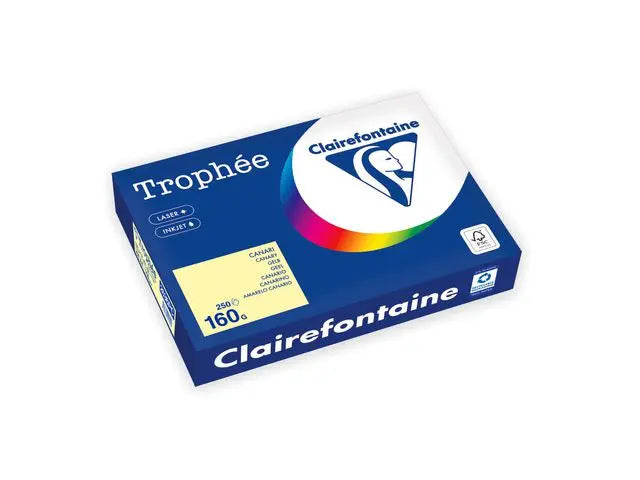 Kop.ppr TROPHEÉ A4 160g oh ljusgul 250/F - Primmeshiper