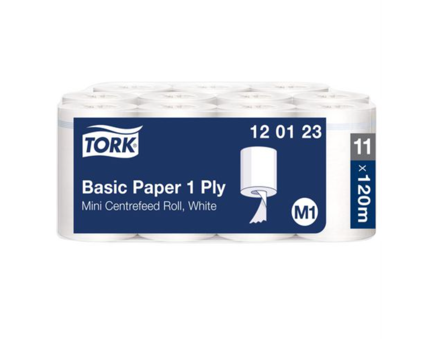 Torkrulle TORK Uni M1 1-lag vit 120m - Primmeshiper