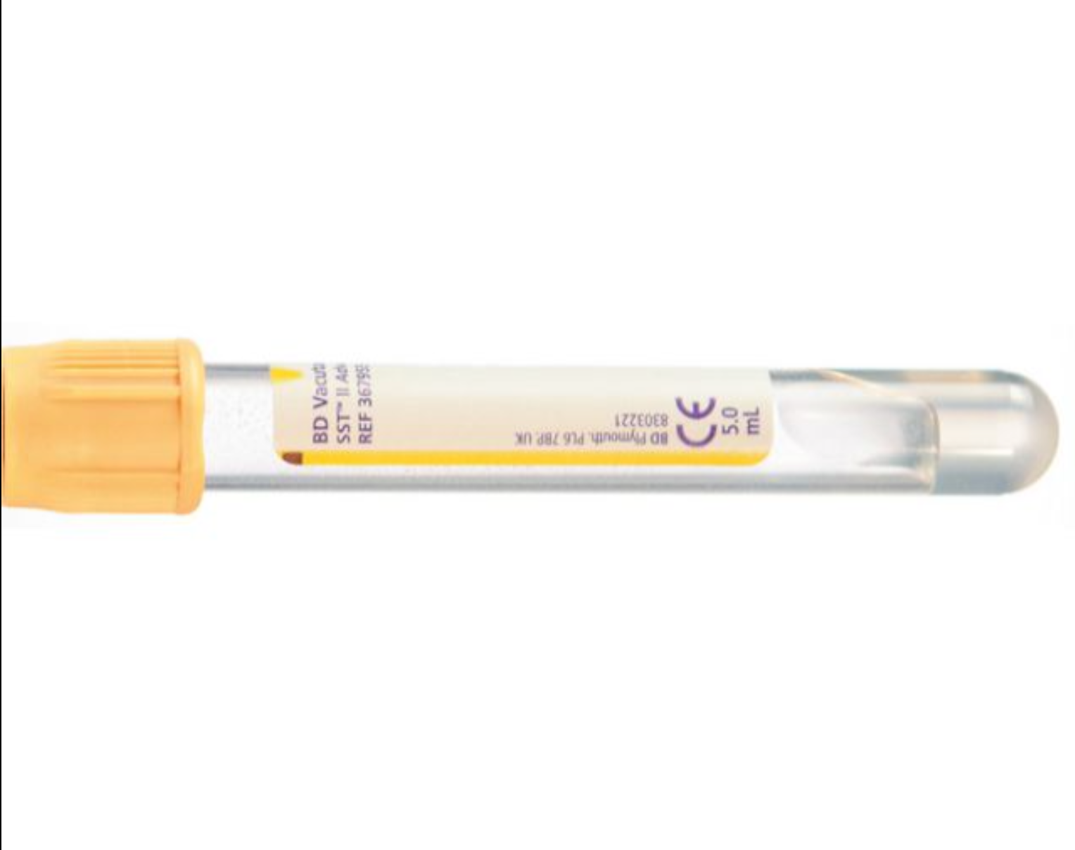 Hemogardrör SST gul 7/5ml 100/fp Primmeshiper